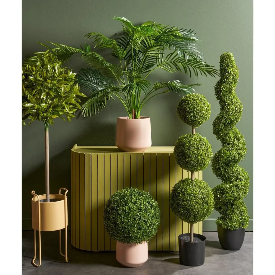 Areca Palm Kunstplant in Pot – H134 x Ø50 cm – Groen