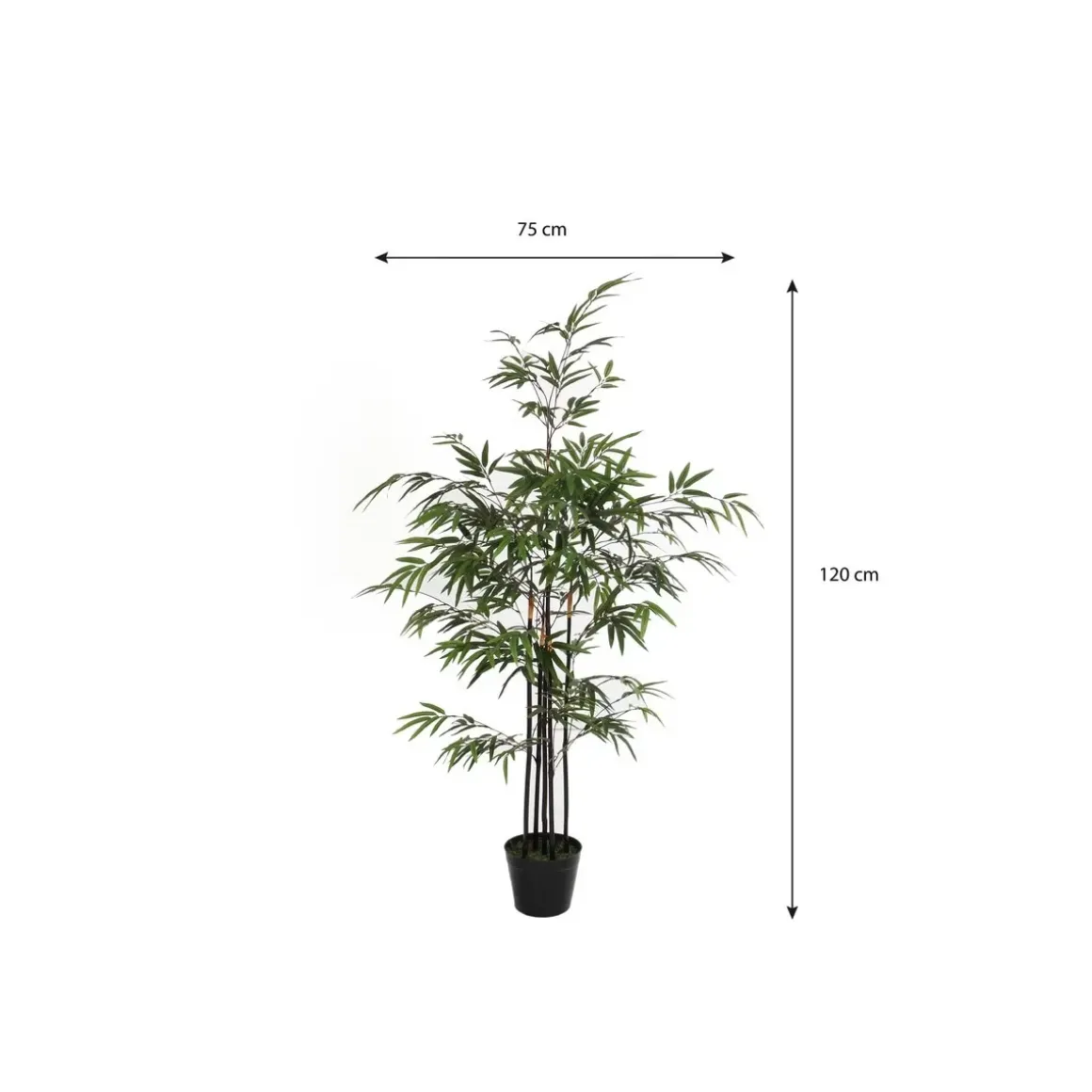 Bamboe Kunstplant – H120 x Ø75 cm – Groen