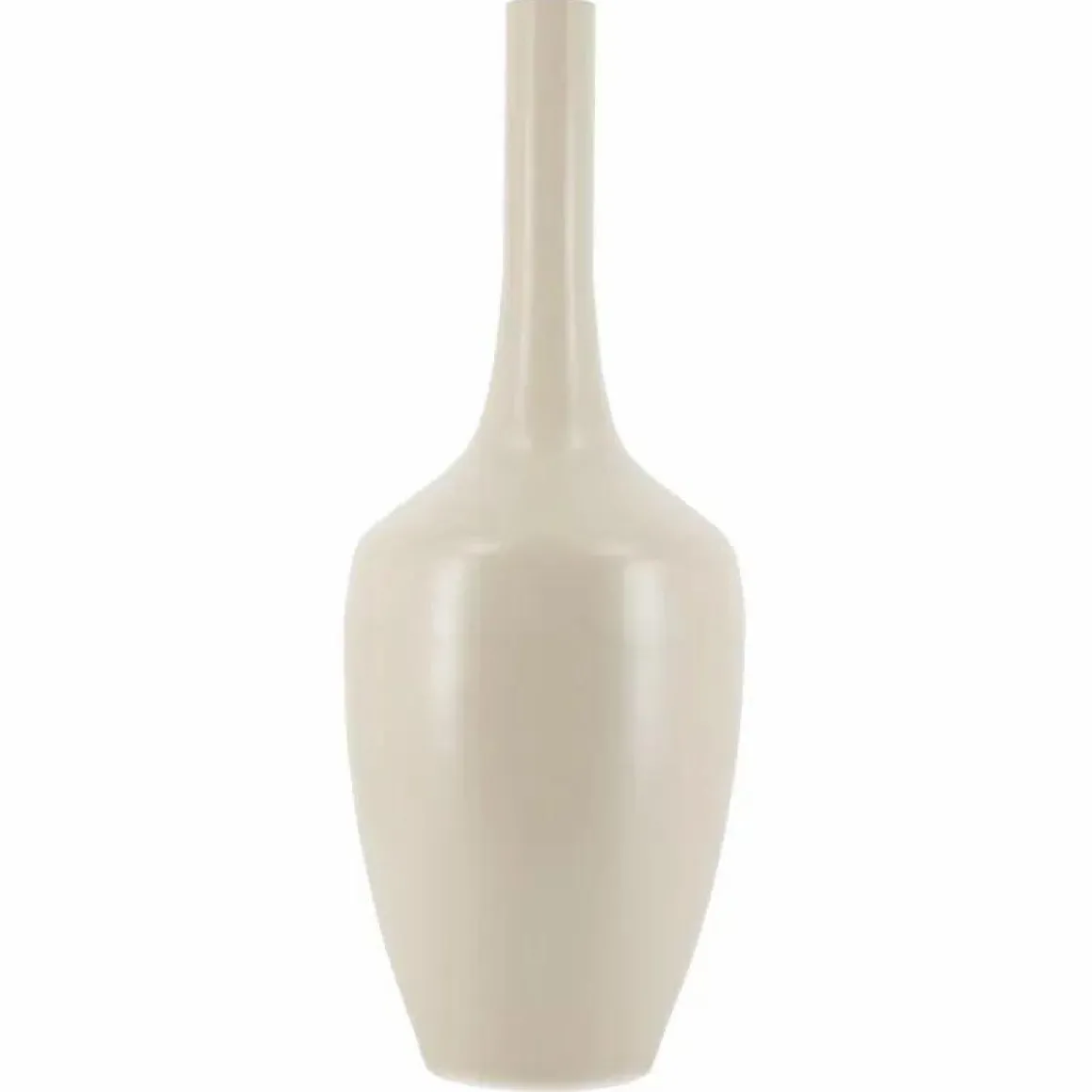 Beige vaas groot 13x21x60cm