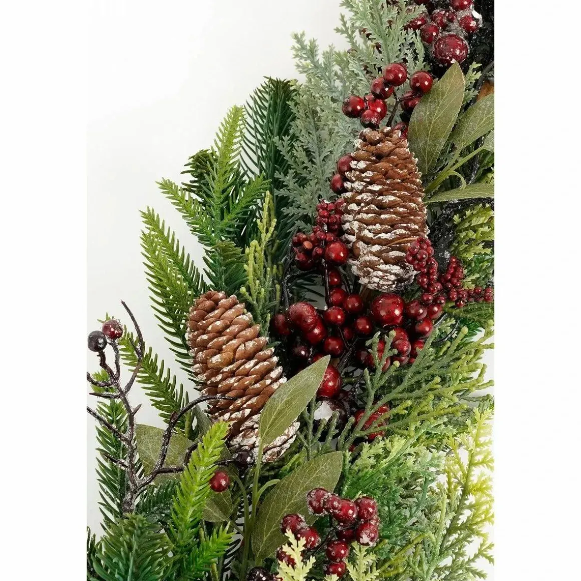 Bodi Druppelvormige Kerstslinger – L110 x B18 x H10 cm – Bordeaux