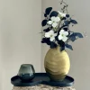 Complete woonaccessoires set met waxinelichthouder goud zwart
