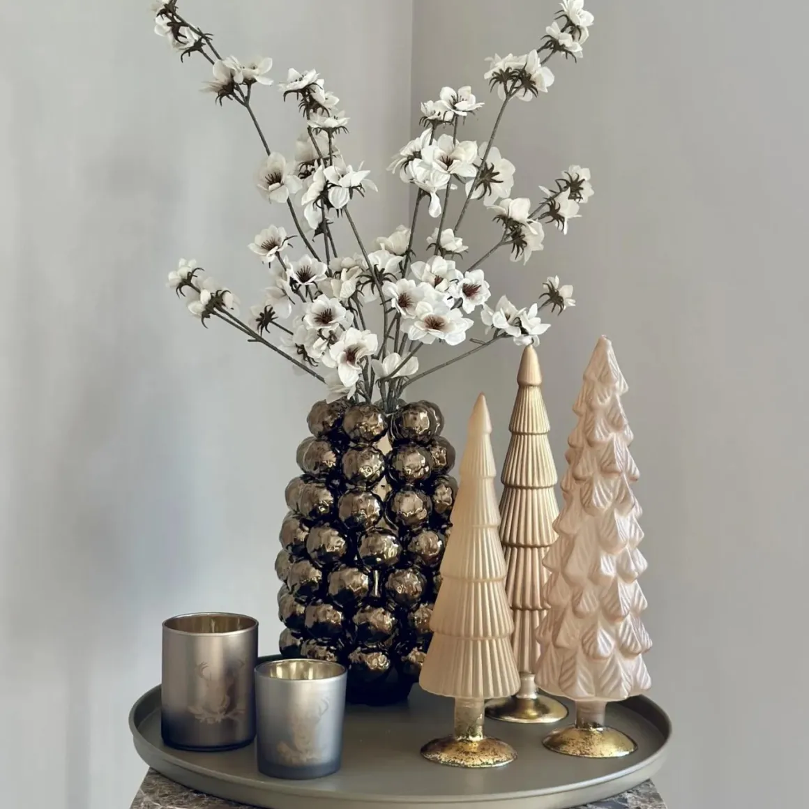 Countryfield kunstbloemen bloesem creme – 108 cm
