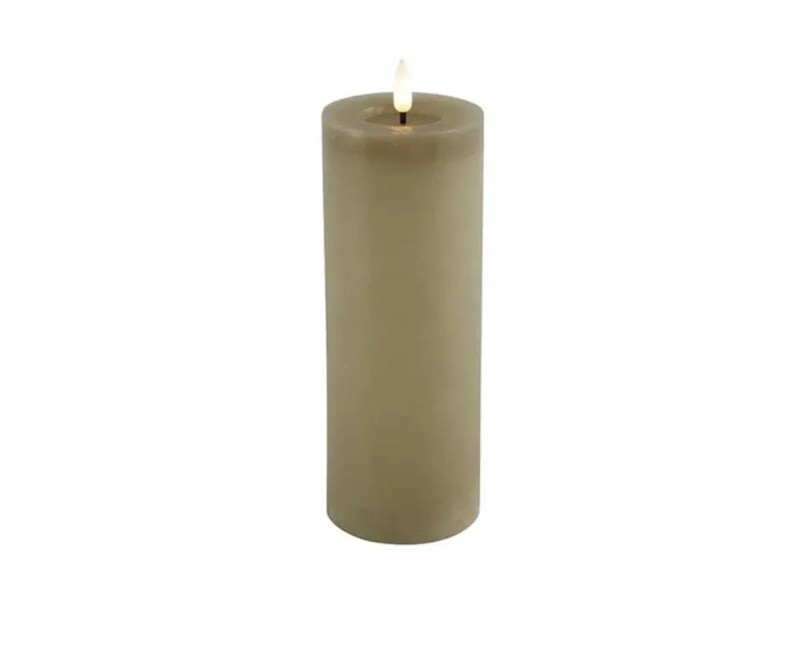Countryfield Led Candle – Taupe – 7,5 x 20 cm