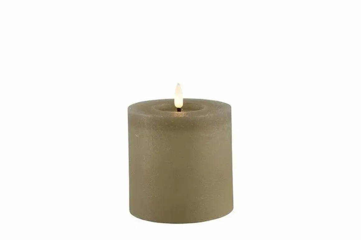 Countryfield LED Kaars Taupe 10 x 10 cm