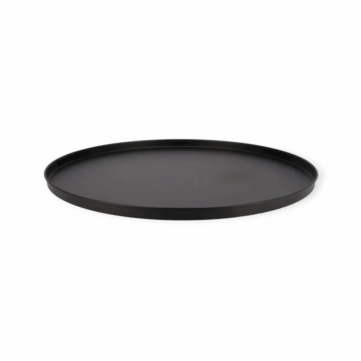 Dienblad rond zwart metaal – 36x36x2CM