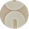 3D wanddecoratie rond Taupe beige 80 cm