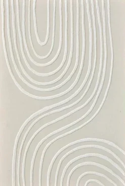 3D wanddecoratie 83x123cm beige wit