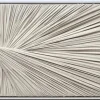 3D wanddecoratie 153x53cm Textiel +olieverf met frame