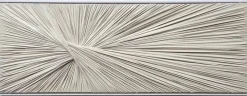 3D wanddecoratie 153x53cm Textiel +olieverf met frame