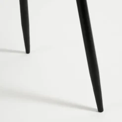 Flores Bijzettafel – H49 x Ø42 cm – Metaal – Zwart