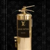 Glasschilderij Louis Vuitton brandblusser goud zwart 60x80cm