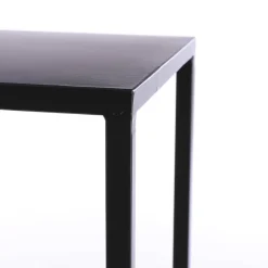 Goa Bijzettafel – Set van 2 – L35 x B35 x H55 cm – Metaal – Zwart
