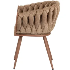 Golfstoel karamel (set van 2)