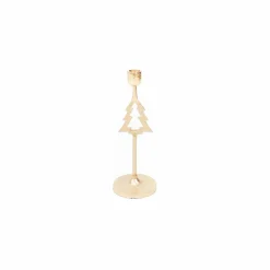 HV Glass Xmas Tree Kaarshouder Goud
