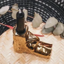 HV kandelaar Gun Gold pistool goud
