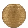 Inga jada oval luxe vaas wave goud
