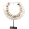 J36 schelpen ketting ornament op voet