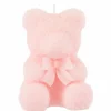 Kaars Teddy Beer Roze Medium-15u
