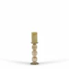 Kandelaar glas Oyster 3 Rolls brown luster