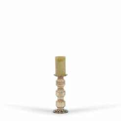 Kandelaar glas Oyster 3 Rolls brown luster