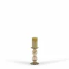 Kandelaar glas Oyster 2 Rolls brown luster