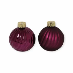 kerst decoratie kerstbal paars -Ø10CM