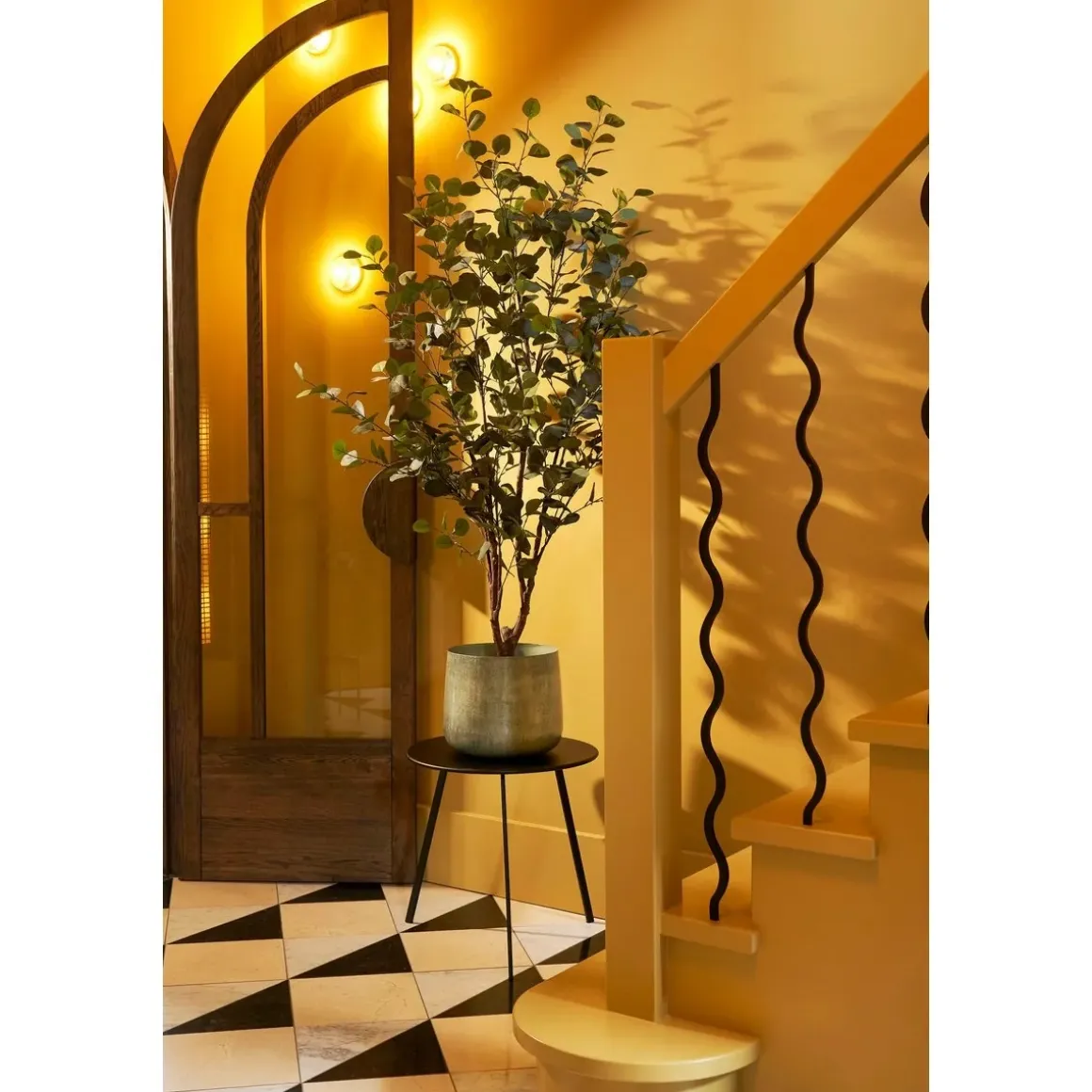 Kunstplant Eucalyptusboom in Pot – H180 x Ø80 cm – Groen