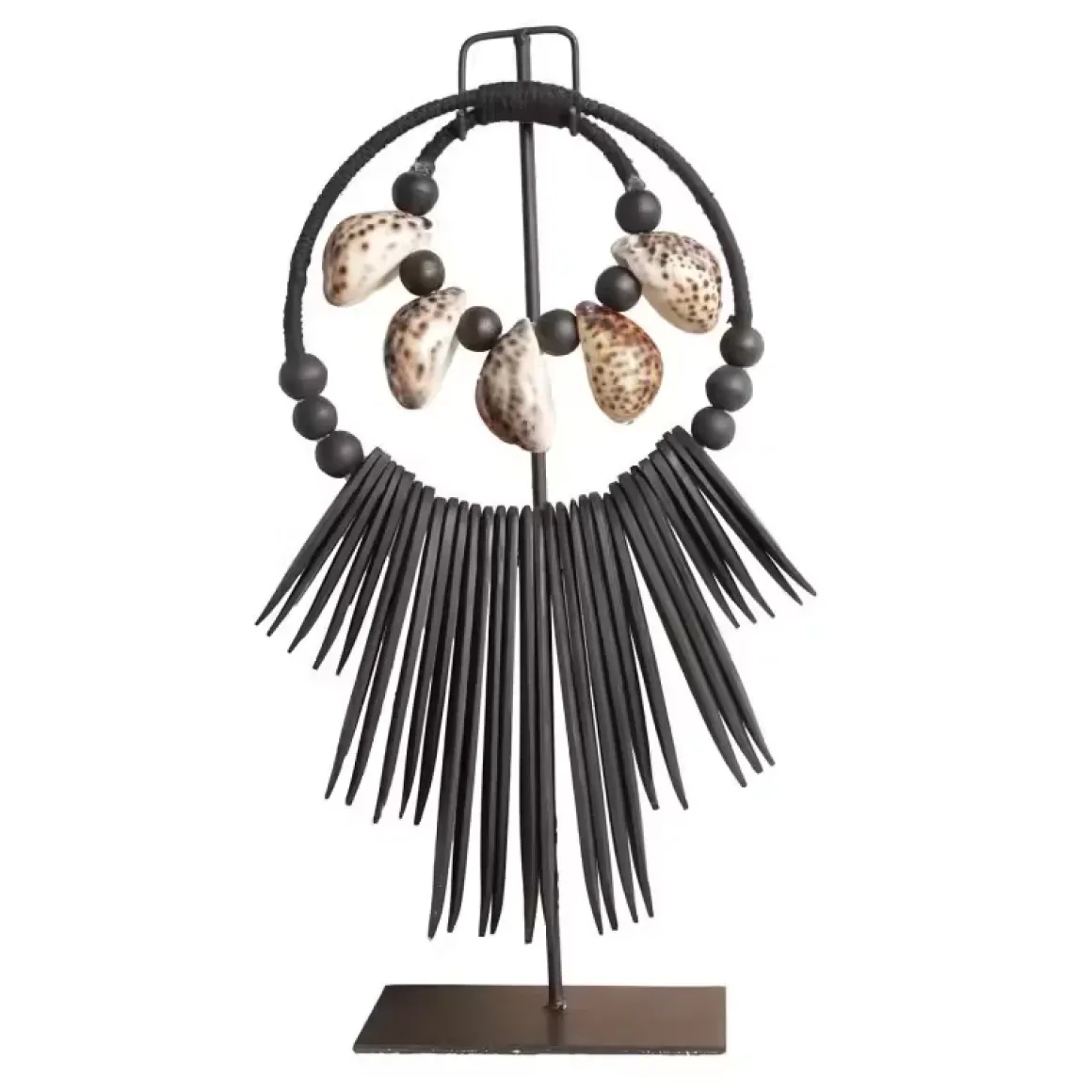 K32 Zwarte Octo Ketting ornament op voet standaard S