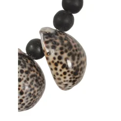K34 zwarte tijger octo schelpen ketting ornament l