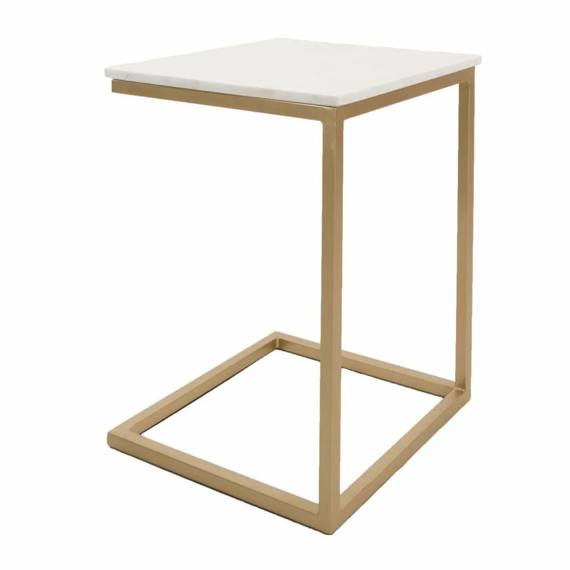 Laptoptafel Mitch Marmer – Wit/Goud