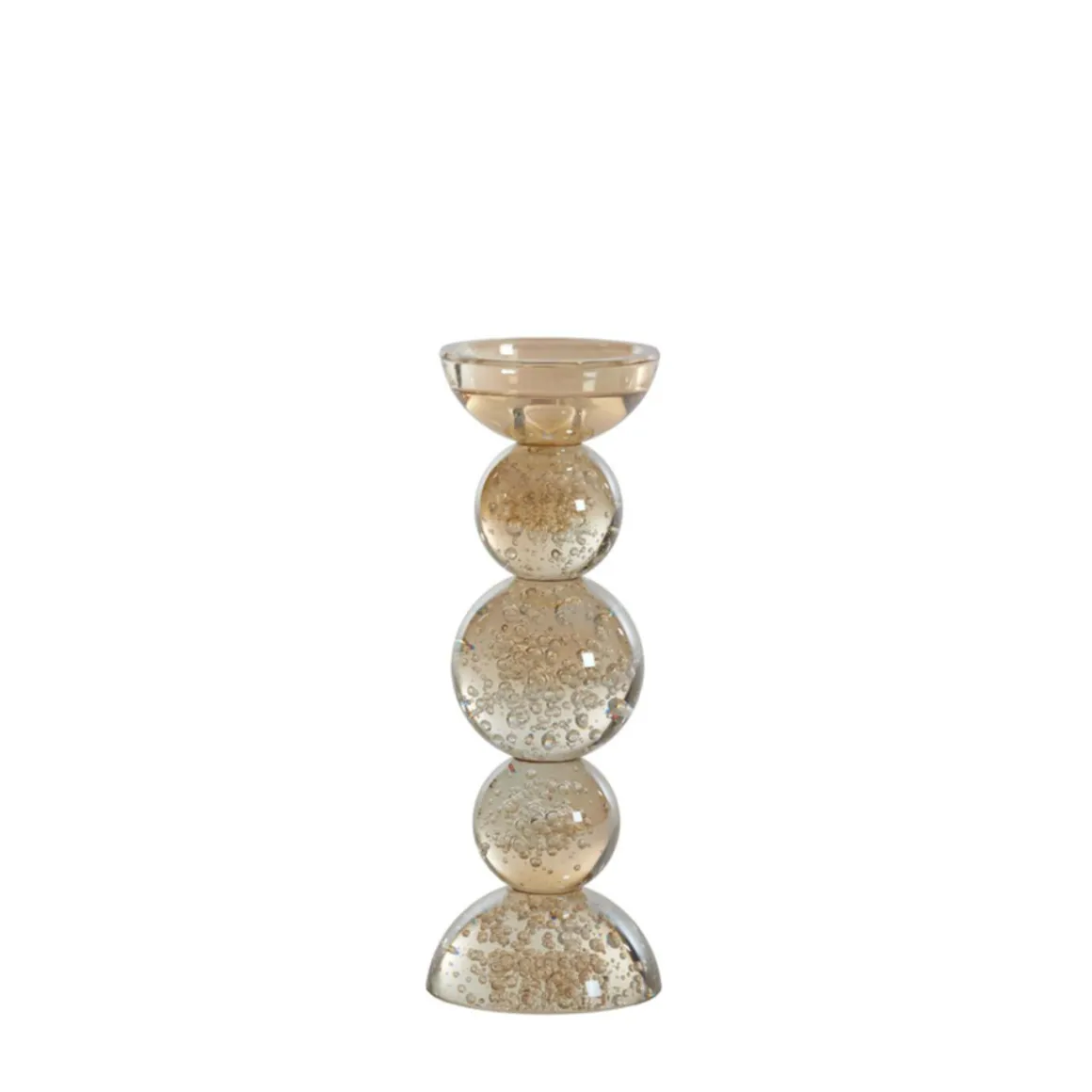 Light & Living | Kandelaar ITINGA glas amber luster M