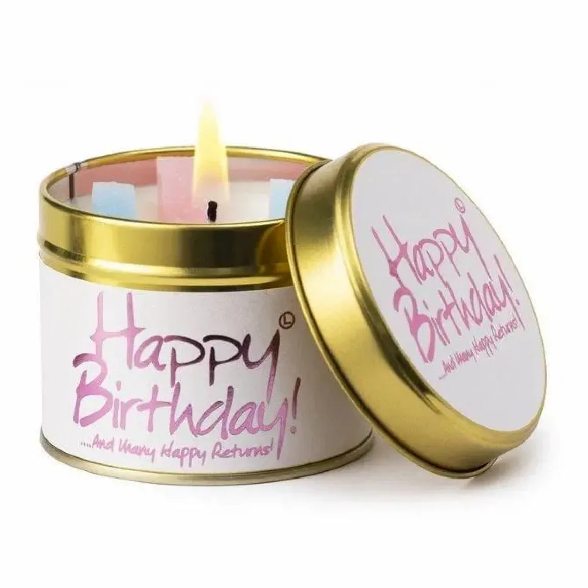 Lily-Flame Happy Birthday geurkaars verjaardagskado