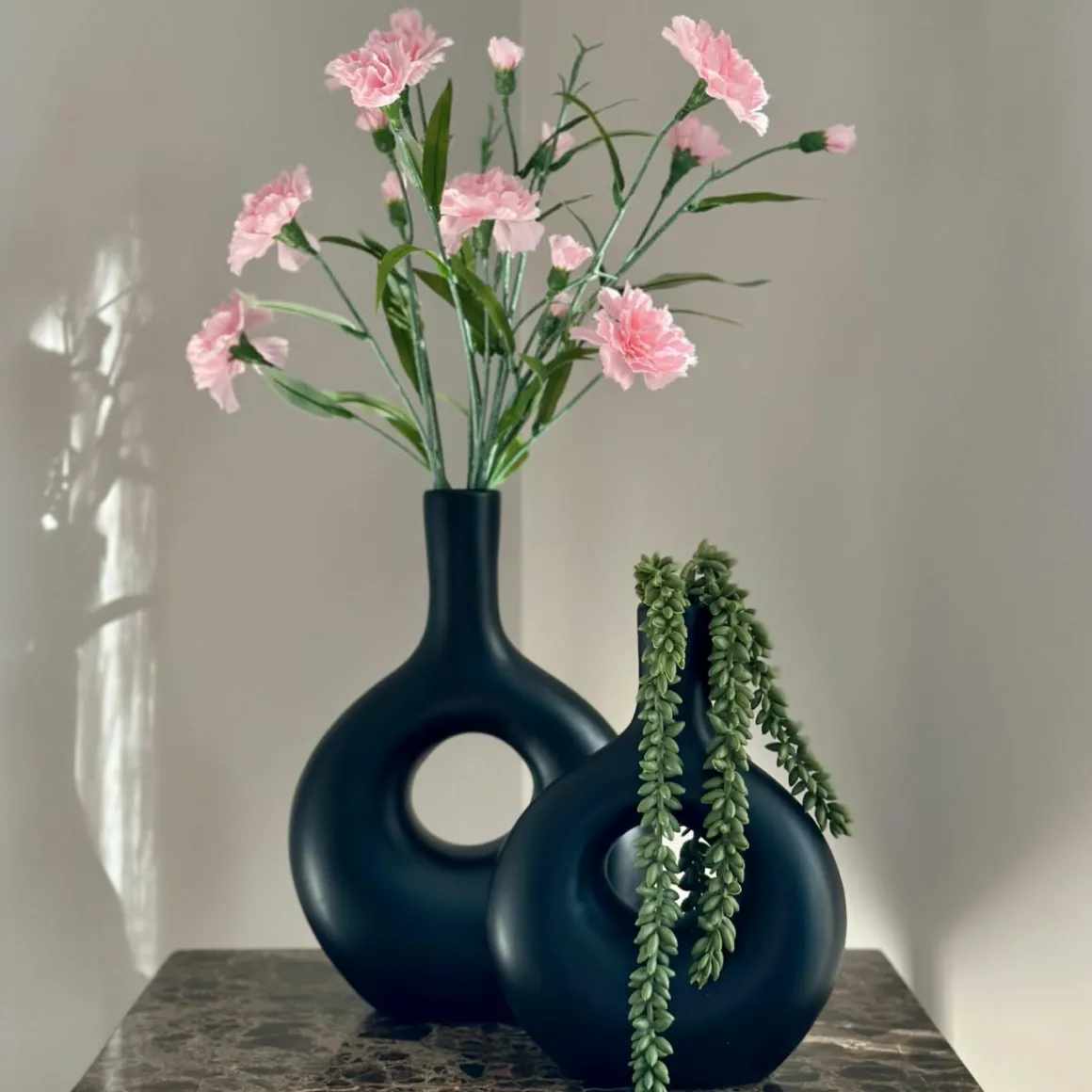 Losse zijden bloem Dianthus roze 70 cm