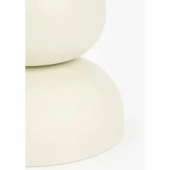 Luna Bijzettafel – H46 x Ø32 cm – IJzer – Off-white