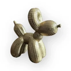 Luxe ballon hond beeld goud