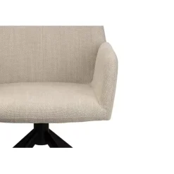 Luxe eetkamerstoel Storm Draaistoel Beige