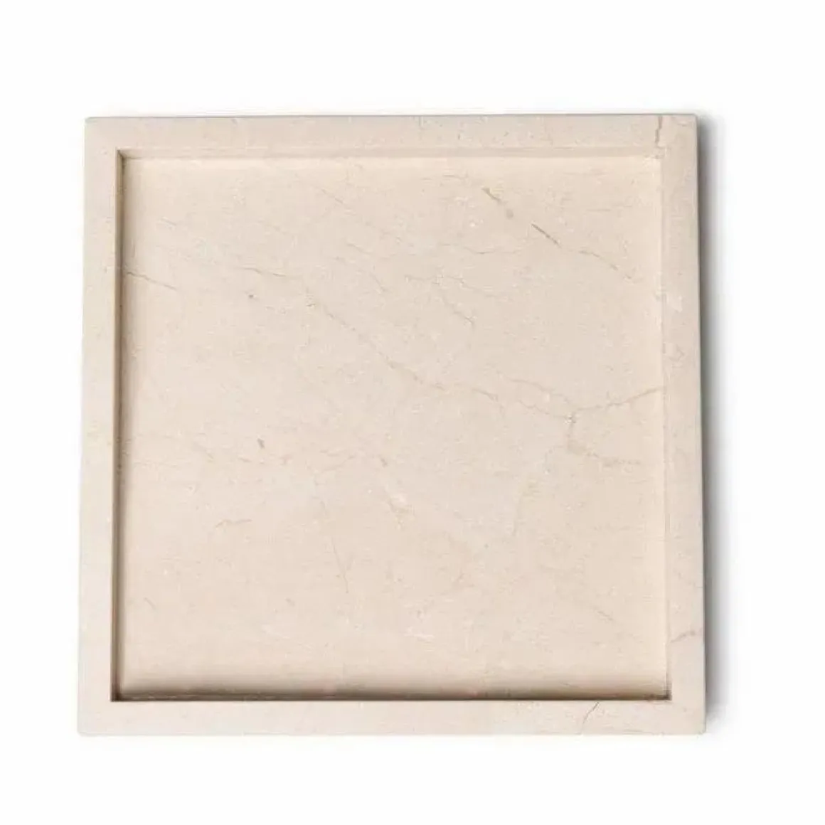 Marmer dienblad tray 30x30cm beige