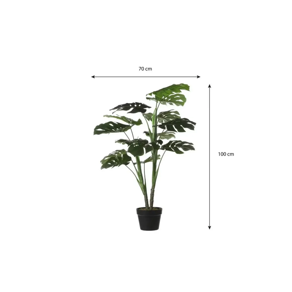 Monstera Kunstplant – H100 x Ø70 cm – Groen