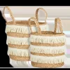 Opbergmand – Set van 2 – H30 x Ø32 cm – Waterhyacint – Bruin