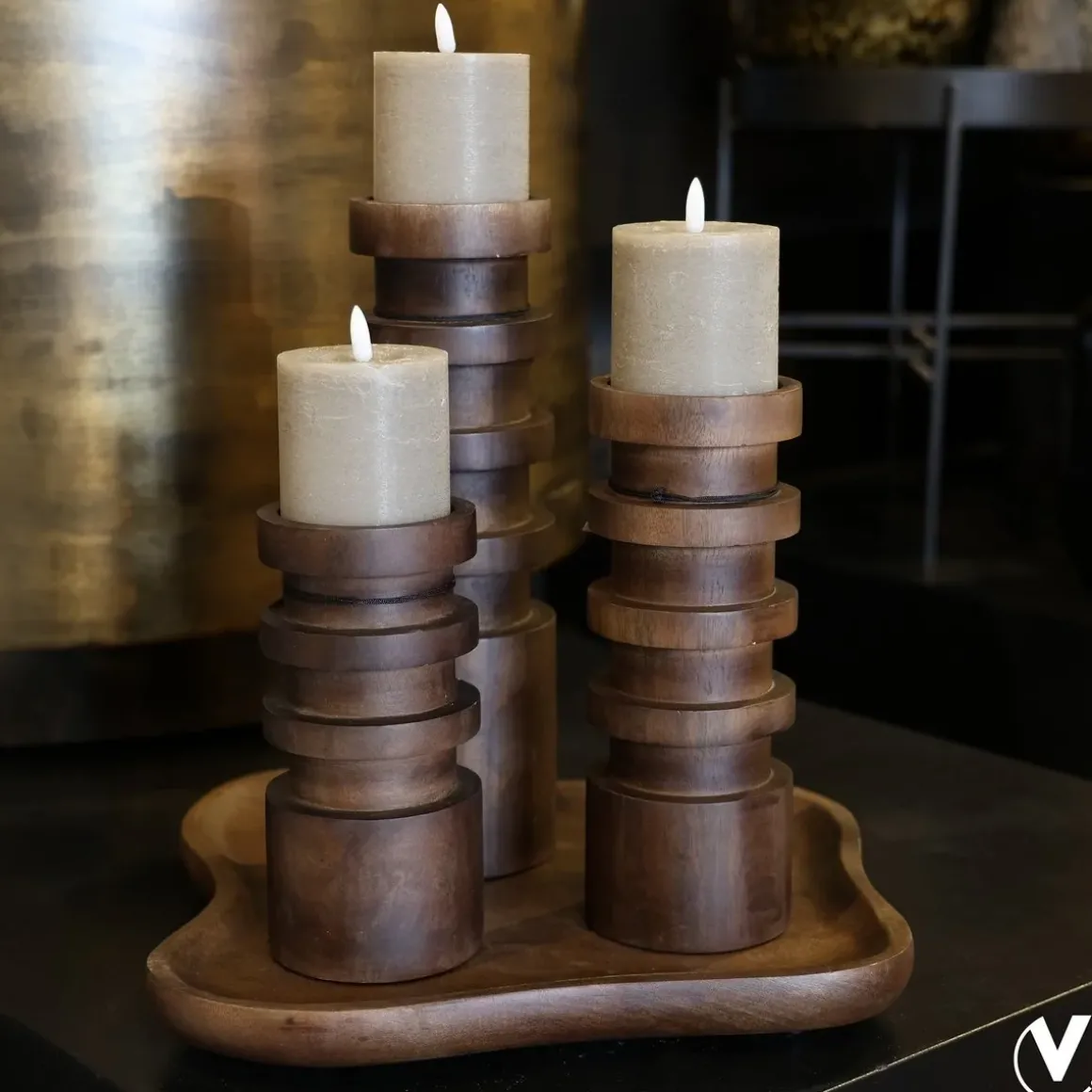 Organisch dienblad – Breckenridge walnut hout