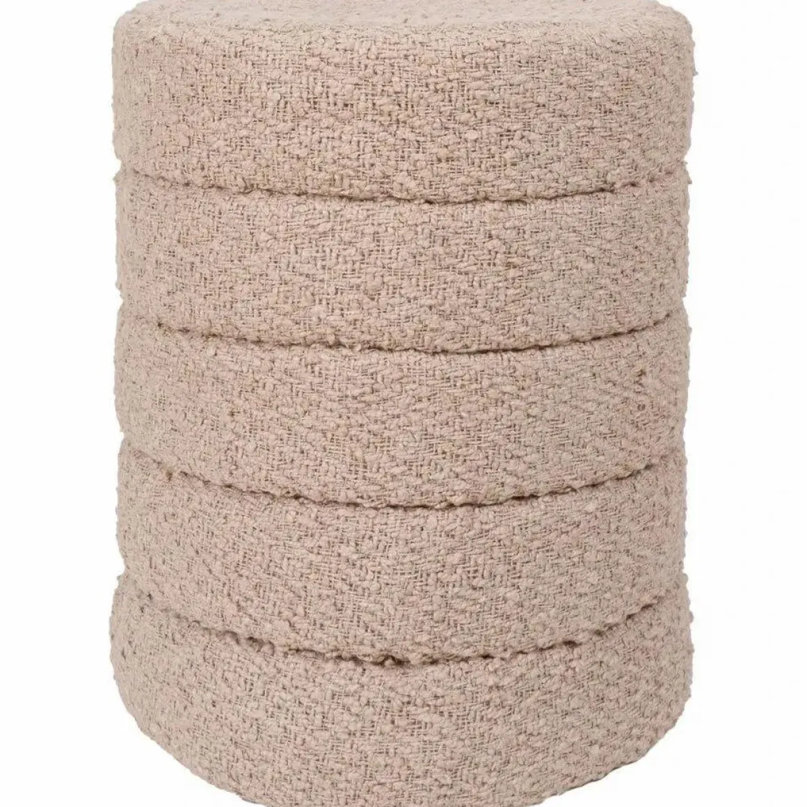 Poef Rosa Beige 53 x ø43 cm