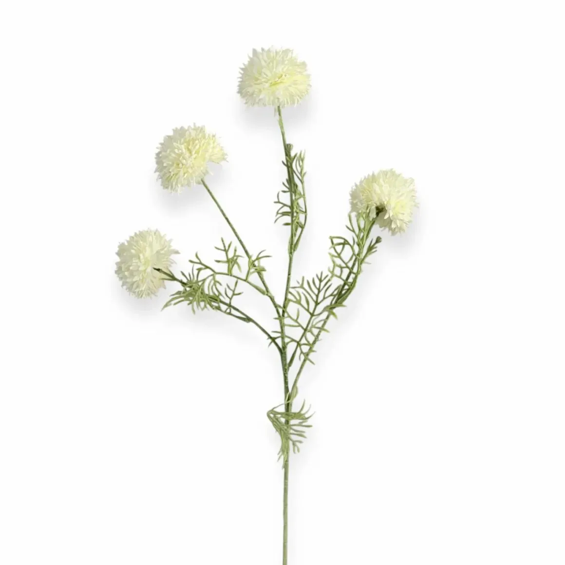 Pom Pom kunstbloem tak wit – 77 cm