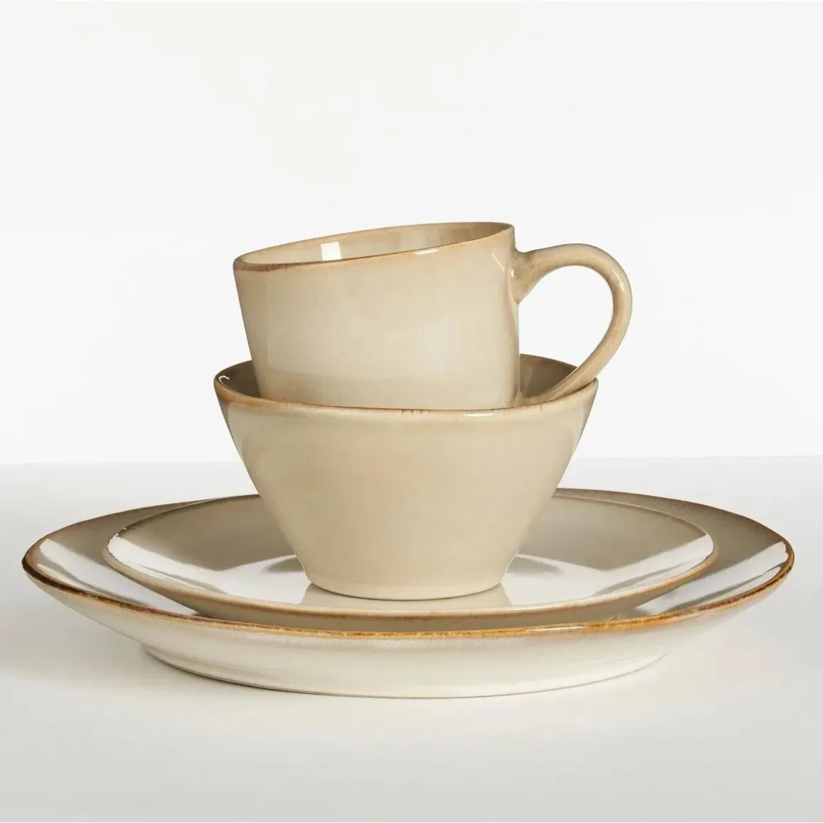Racco Serviesset 4 Persoons – Steengoed – Beige