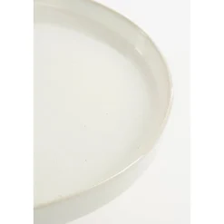 Racco Taartplateau – H11 x Ø28 cm – Steengoed – Off White