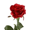 Rode zijden bloem rozen rood 55 cm