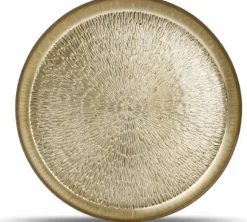 Salt & Pepper home decoratie schaal dienblad rond goud 35 x 4 cm
