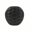 Schildpad turtle vaas mat zwart 29,5x8x30cm