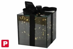 Spiegelbox kado LED timer M grijs