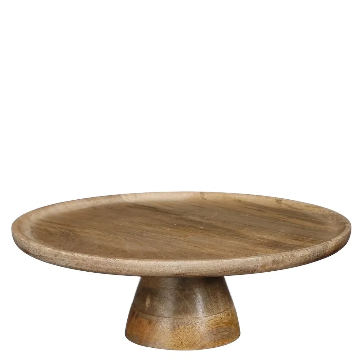 Tallo Taartplateau – H10 x Ø30 cm – 100% FSC Mangohout – Lichtbruin