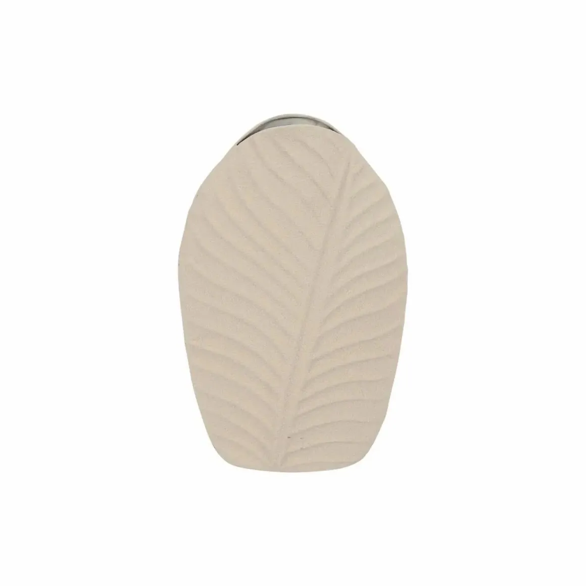 Vaas leaf creme metaal M